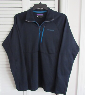 Patagonia Polartec Power Dry Lightweight Waffle 1/2 Zip Shirt Size Large |  eBay
