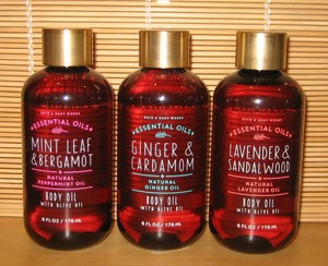 Details About Bath Body Works Body Oil With Olive Oil Natual Essential Oils You Choose Scent