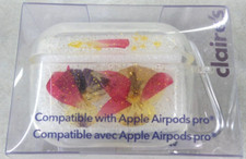 Claire's Clear Pressed Flower Silicone Earbud Case Cover - w/Apple AirPods Pro