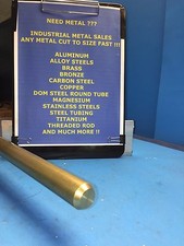 1" Diameter x 12"-Long 360 Brass Round Bar-- 1" Dia 360 Brass Rod LATHE STOCK