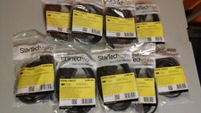 NEW LOT OF 9 X STARTECH 2M RS232 SERIAL NULL MODEM CABLE F/M SCNM9FM2MBK