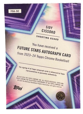 2023-24 Topps Chrome Basketball Future Stars Rookie