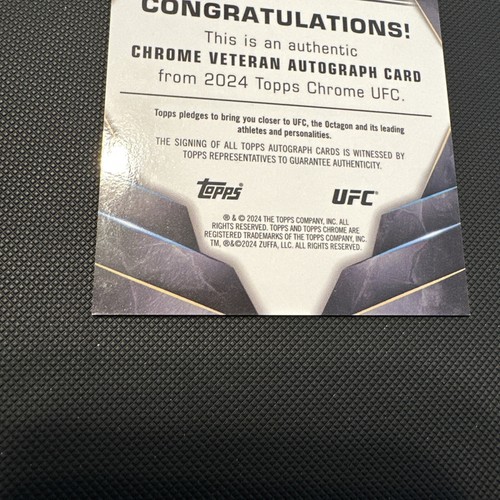 2024 Topps UFC Chrome Merab Dvalishvili Auto Veteran Autograph BW Champ CVA-MDV - Bild 6 von 7