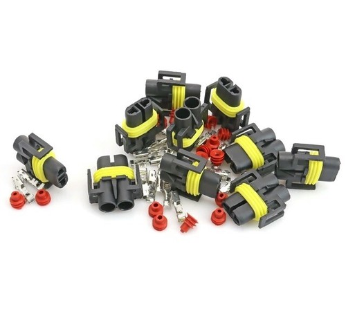 10X H8 H11 Hembra HID LED Enchufes Cable Enchufes 881 Conector Impermeable Cubierta Niebla - Imagen 3 de 9