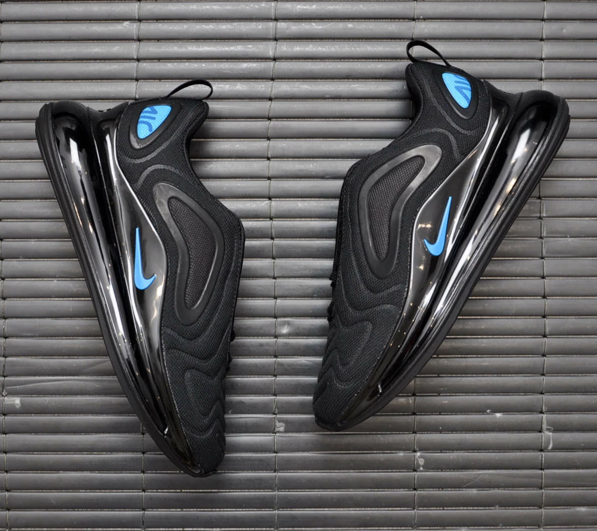 NIKE AIR MAX 720 GS Black Blue Kids CT6383 001 UK4.5 UK5 EUR37.5