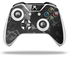 Skin for XBOX One S / X Controller Bokeh Music Grey Vinyl Decal