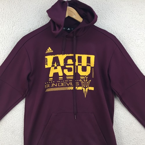 Adidas ASU Sun Devils Polyester Sport Logo Sweatshirt Hoodie Herren Größe UK Small - Bild 2 von 10