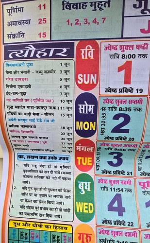 Maha Lakshmi Festivales HINDÚES SIKH Nanakshahi 2023 CALENDARIO Jantari Pachang Hindi - Imagen 3 de 11