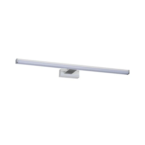 Luz de pared LED cromada sobre espejo para tocador de baño IP44 600lm 12W 4000K
