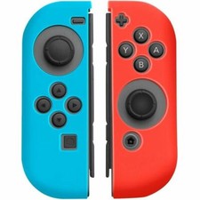 1 Paire de Coques en Silicone Pour manettes Joy-Con Nintendo Switch, Bleu Rouge