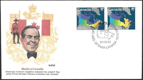 🍁Canada   #892/893    "MODERN CANADA"   Brand New  1981  Fleetwood Cover