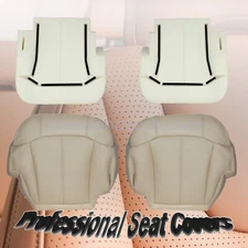 Driver Passenger Bottom Seat Cover & Foam Cushion For 99-2002 Chevy Suburban Tan