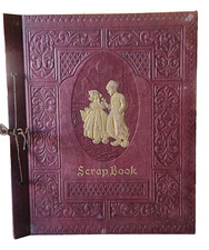 Vintage String Tied SCRAPBOOK ALBUM Book