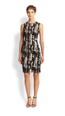 Robe à Paillettes BCBG MAX AZRIA Larisa Taille 4 - Noire Modèle Épuisé | Robe Cocktail Sans Manches Neuve