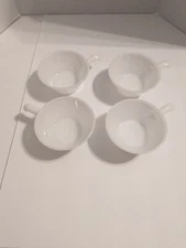 Vintage Fire King Anchor Hocking Milk Class Handle Bowl - 4 Total