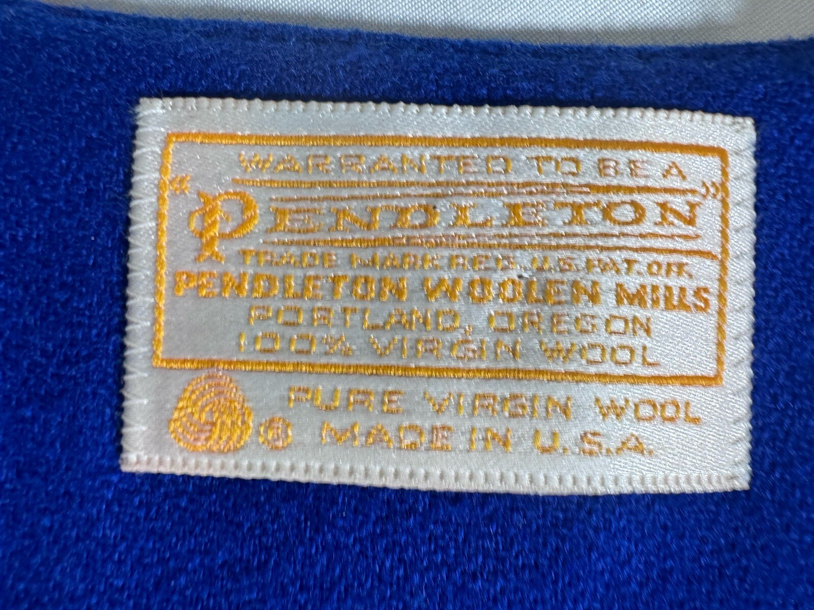 Pendleton Blazer Jacket Royal Blue Solid Double B… - image 2