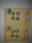 <!--F#f_0-->2 CARDS BLUE & DIAMANTE AUSTRALIAN MADE BEAUCLAIRE BUTTONS 1cm DIAMETER<!--F/-->