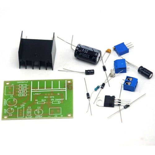 2 pz LM317 Scheda Alimentatore Regolabile con Ingresso AC DC Rettificato FAI DA TE - Foto 2 di 4