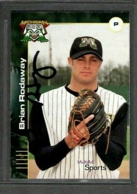 2002 Multi-Ad Michigan Battle Cats #26 Brian Rodaway Signed
