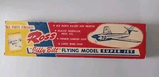 Vtg. Ross Super Jet Flying Balsa Model BOX AND INSTRUCTIONS ONLY NO Plane 1950s