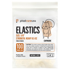 2000 Heavy 6.5 Oz 1/8" Chipmunk Orthodontic Latex Elastic Rubber Bands Braces