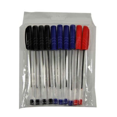 Brand New Gns Basic 1.0Mm Reliable Ballpoint Pen Pack of 10 for Smooth Writing