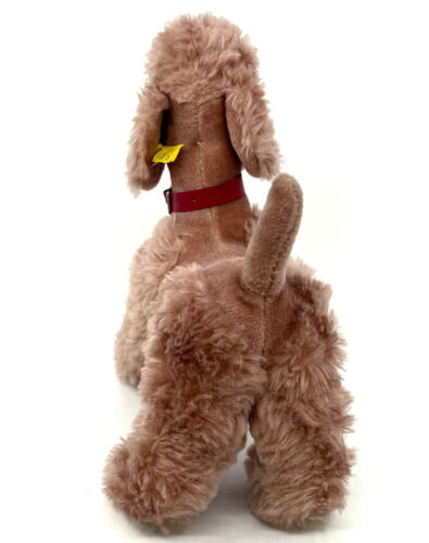 Steiff Cosy Snobby Poodle Dog 1960s ID Button Tag Dralon Plush 28cm 11in Vintage - Picture 10 of 14