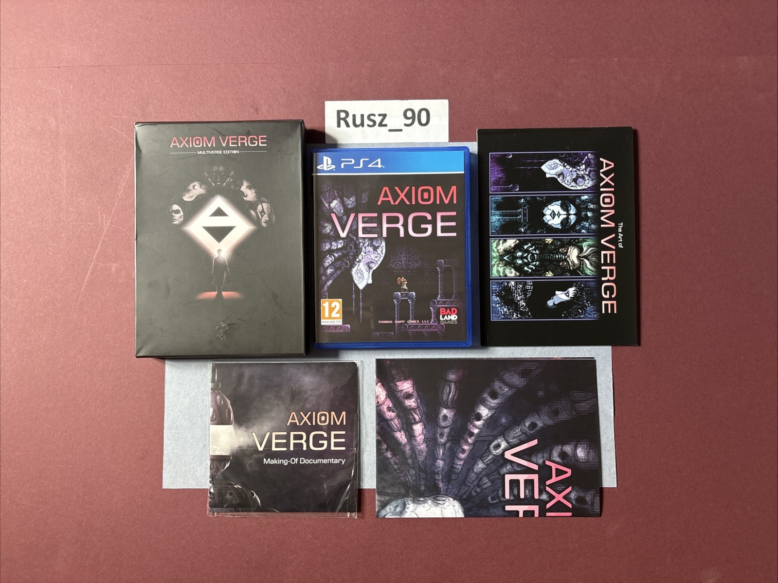 Axiom Verge PS4 PlayStation 4 Multiverse Edition Artbook DVD UK PAL EXC COND