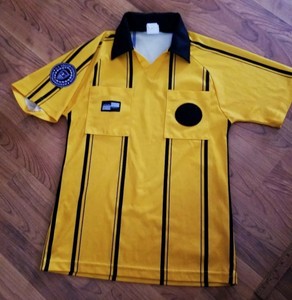 official sports soccer referee jersey