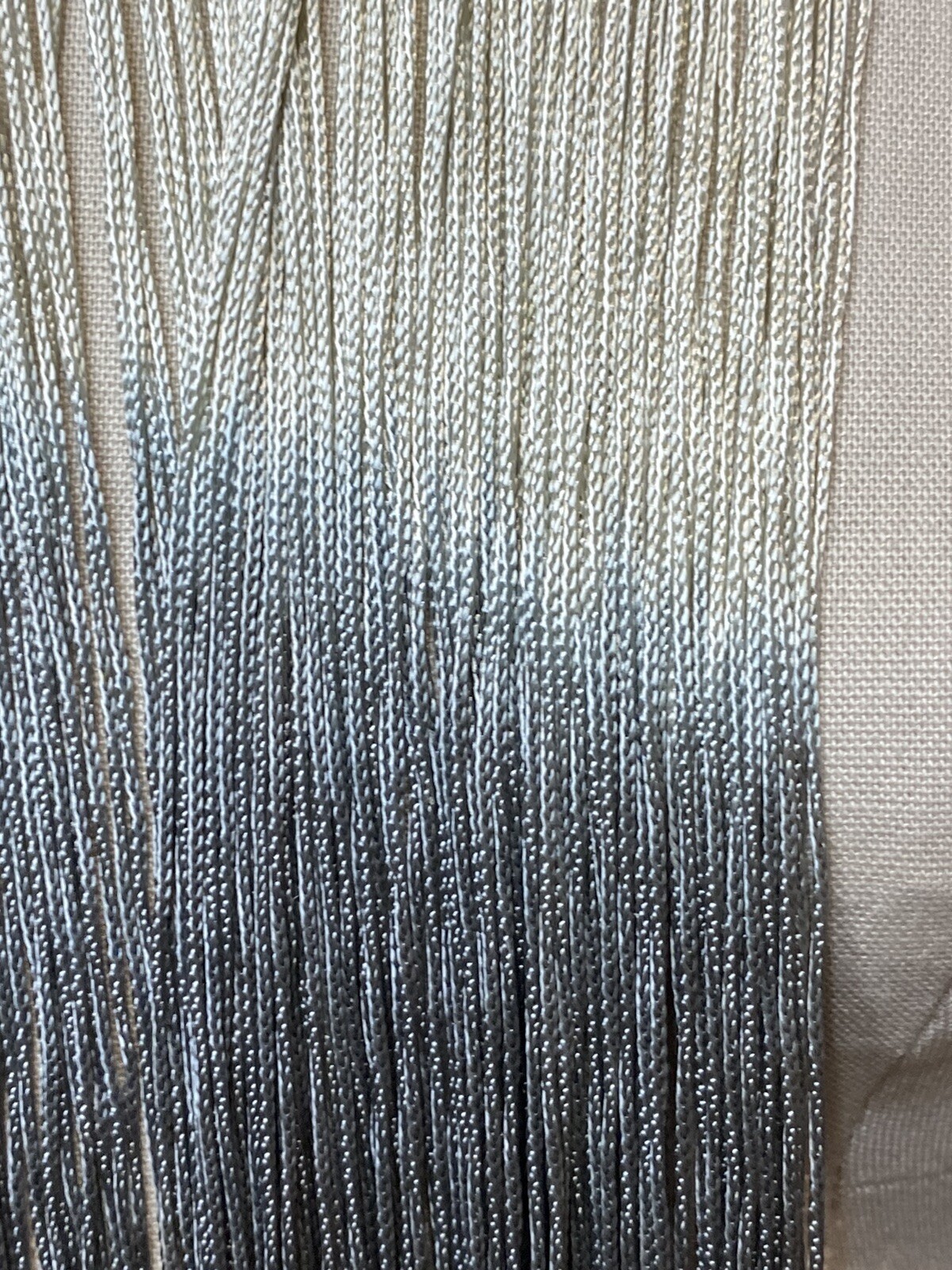 Macrame Ombre Fring Collar Statement Necklace Lon… - image 5