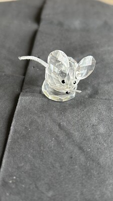 スワロフスキー マウス クリスタル 183272 Swarovski mouse 183272 Silver leather tail 1994 Issue mint