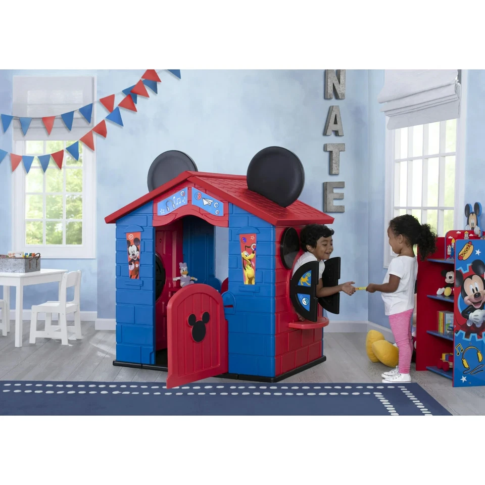 Disney Mickey Mouse Plástico Interior,Exterior Casa de Juegos con Fácil Montaje Foto 3 de 4