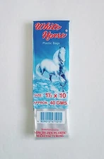 Ice Candy Popsicle Sauces Ice Pop Plastic Bags 1 1/2 x 10 White Horse 100pcs.