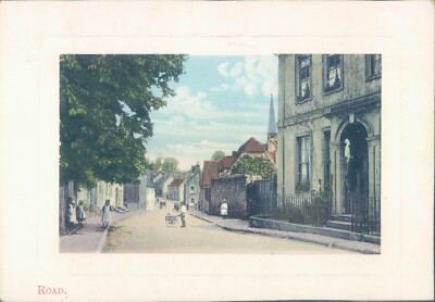 UK Wiltshire RODE animated road 1910s PC | eBay