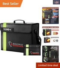 Premium Fire Safe Bag: 10-Layer Protection Up to 5200°F with Easy Carry Design