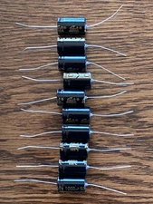 10pc Electrolytic Capacitor Axial 2000hr 105℃ RoHS 1000uF 50V φ16x26mm Supertech