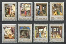 35791) Poland 1969 MNH** Miniatures from Behem's Code 8v