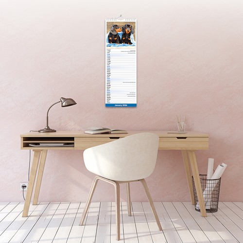 Puppies Slim 2026 Calendar | Slimline Dog Breed Gift 15% OFF MULTI ORDERS - Picture 5 of 8
