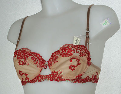 Soutien-gorge Corbeille LISE CHARMEL Nuits D'été FR 85C Neuf Avec étiquettes - Noir/rose/rouge Armature France