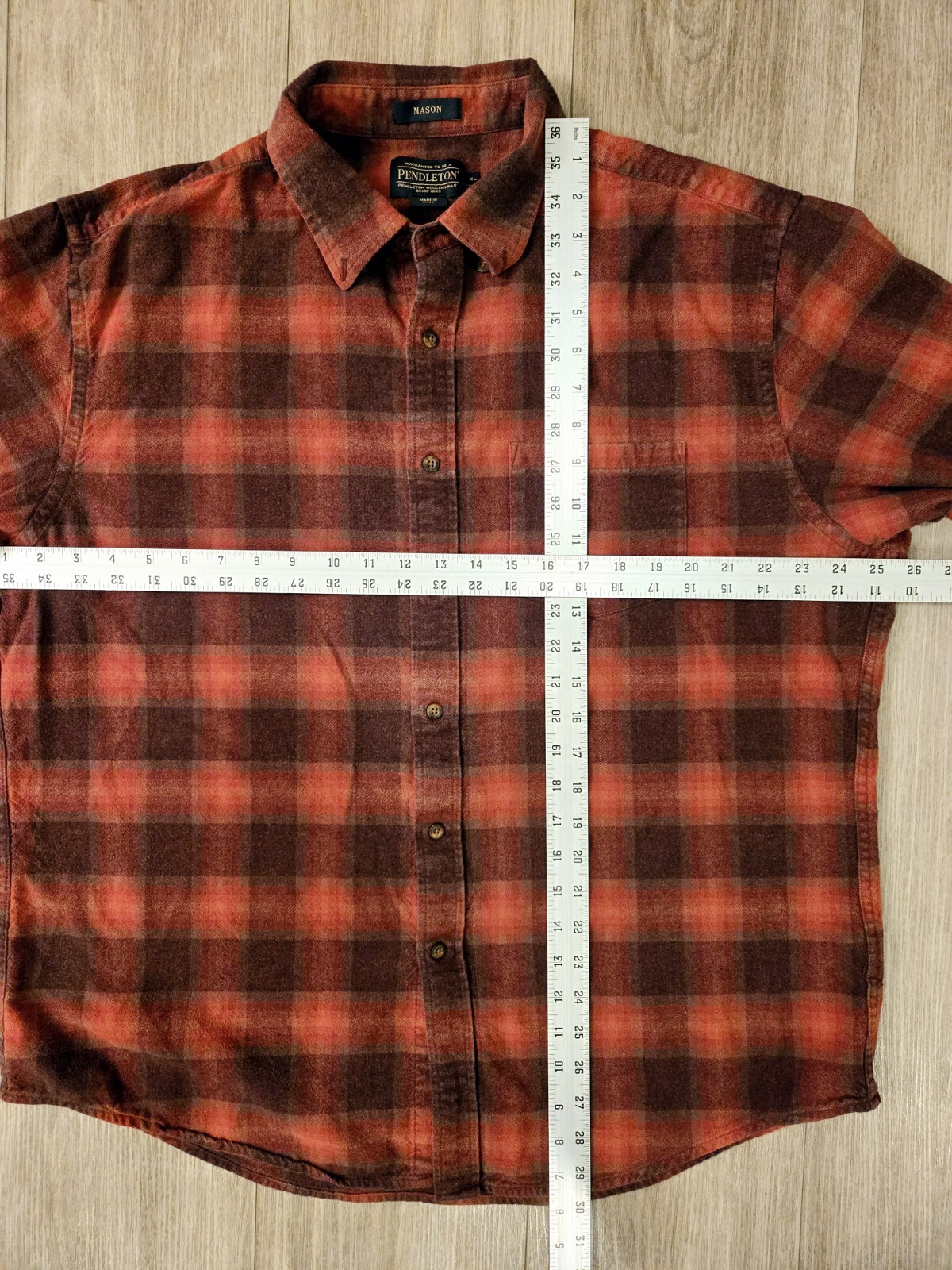 Pendleton Mason Lumberjack Button Up Plaid Flanne… - image 9