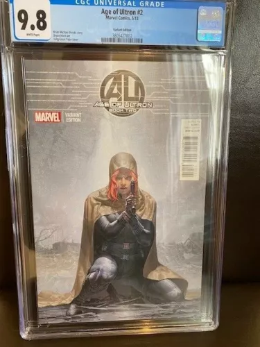 Age of Ultron 2  (2013)  CGC 9.8 BLACK WIDOW 1:50 VARIANT!!! SCARCE IN 9.8 !!