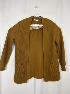 Madewell Nolan Ribbed Open Front Cozy Cardigan Sweatshirt Small