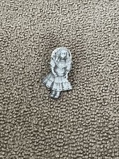 Vintage Small Turtle Silver Tone Enamel Lapel Pin GW20 