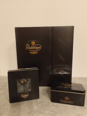 Radeberger Bier, Geschenke -Box , Gläser, 4 Schiefer Untersetzer, Blechdose