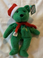 Dave Justice-Christmas Bamm Beano's Plush Bear-Atlanta Braves