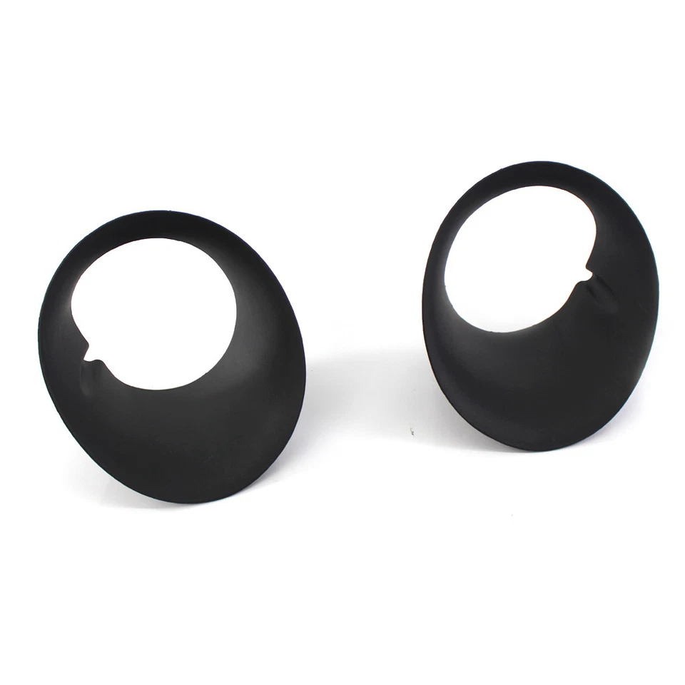 Black Replacement Fog Light Lamp Trim Cover Bezel L+R for 02-08 Dodge Ram Truck - Image 4 of 4