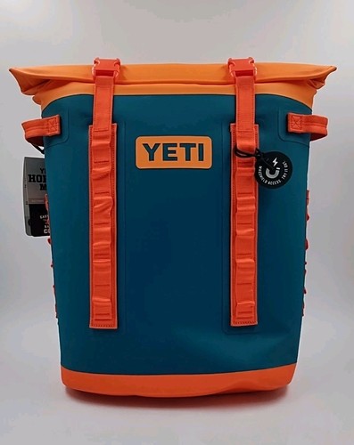 Yeti Hopper M20 Rucksack Soft Cooler Teal / Orange RARE LIMITED COLOR (#G1-A1)