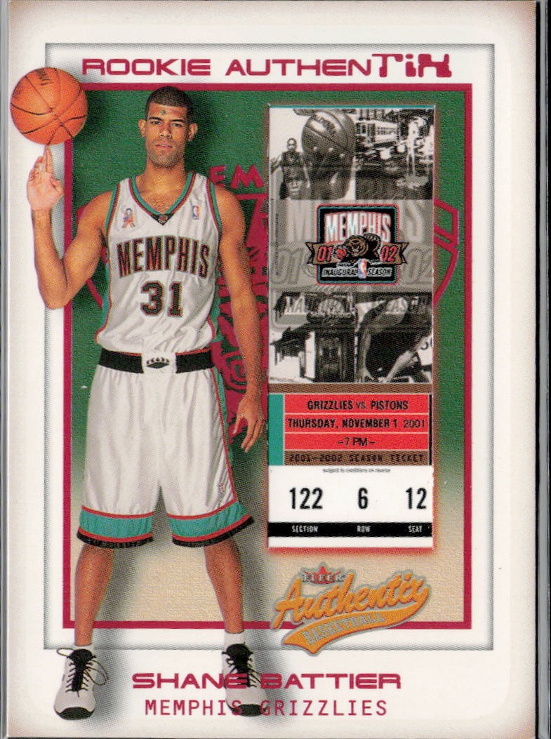 2001-02 Fleer Authentix #111 Shane Battier #/1250