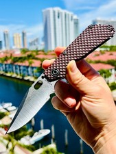 Mick Strider Sng Bowie Cherry Titanium/G10 Double Gunner
