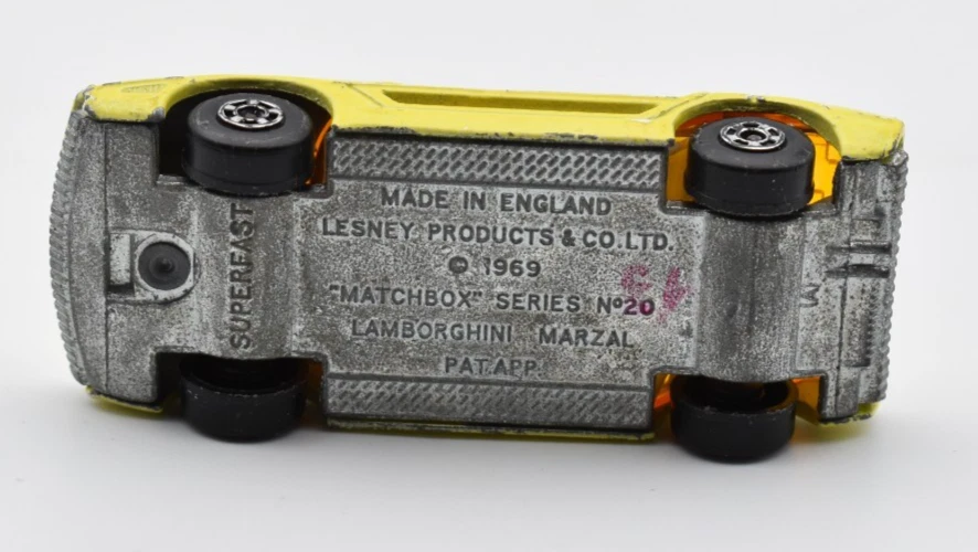 Matchbox Superfast MB20 Lamborghini Marzal giallo non verniciato Bdpl.... - Immagine 4 di 4